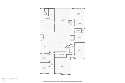 Floorplan - 317 Nora Ln, Argyle, TX 76226 photo 1 of 1
