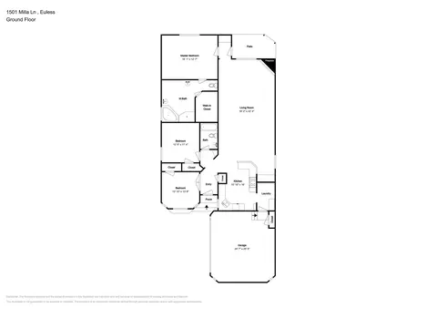 Floorplan - 1501 Milla Ct, Euless, TX 76039 photo 1 of 1