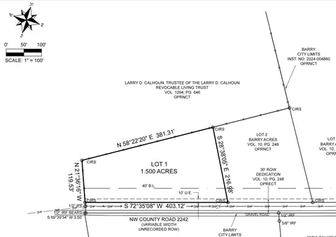 562 NW Co Rd 2242, Barry, TX 75102