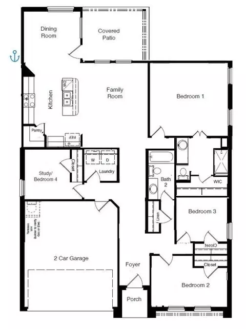 Floorplan - 1013 Euston St, Denton, TX 76209 photo 1 of 1