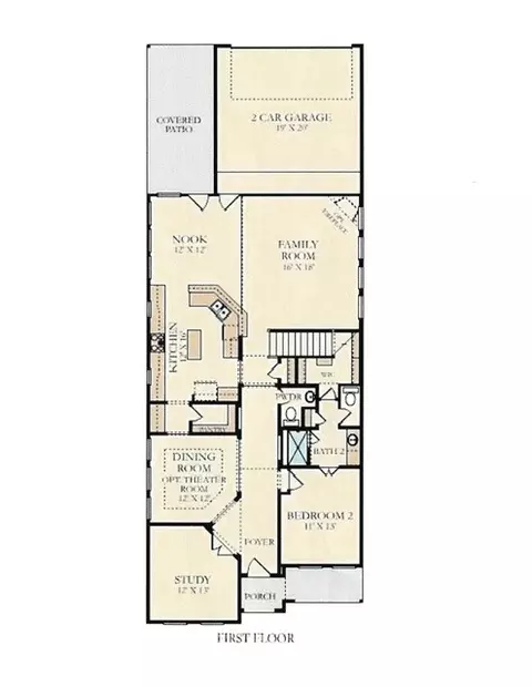 Floorplan - 518 Rustic Ln, Euless, TX 76039 photo 2 of 2