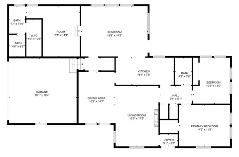 Floorplan - 208 Grace Ln, Terrell, TX 75160 photo 1 of 1