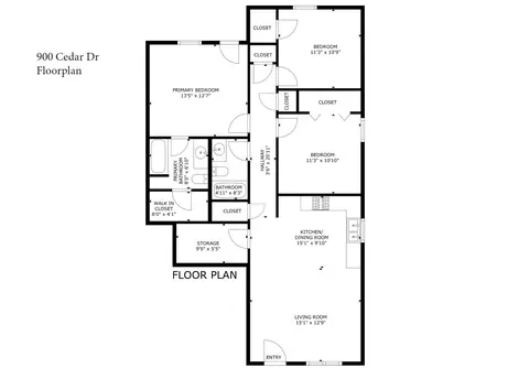 Floorplan - 900 Cedar St, Commerce, TX 75428 photo 1 of 1