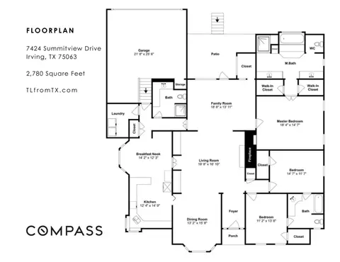 Floorplan - 7424 Summitview Dr, Irving, TX 75063 photo 1 of 1
