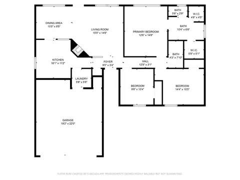 Floorplan - 703 Creekside Dr, Euless, TX 76040 photo 1 of 1