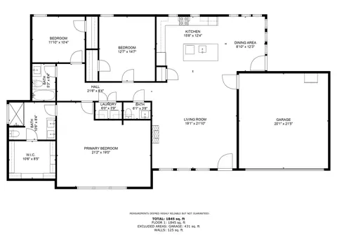 Floorplan - 829 Maloma Rd, Tool, TX 75143 photo 1 of 1