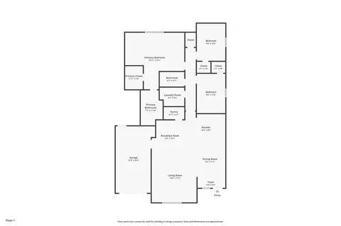 Floorplan - 304 Thomas St, Terrell, TX 75160 photo 1 of 1
