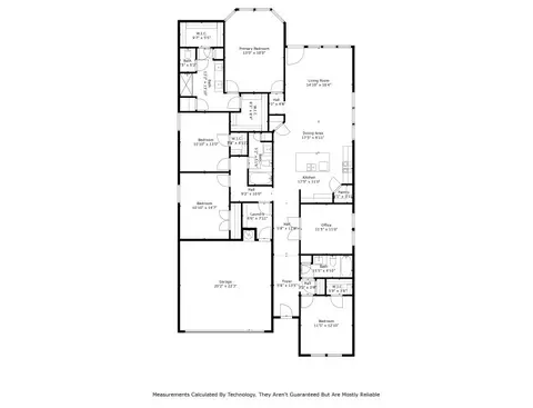 Floorplan - 1608 Grace Dr, Euless, TX 76039 photo 2 of 2