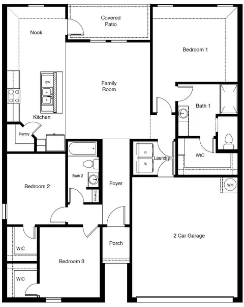 Floorplan - 532 Marsh St, Cleburne, TX 76033 photo 1 of 1