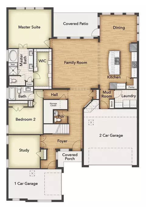 Floorplan - 1100 Trinity Dr, Springtown, TX 76082 photo 1 of 1