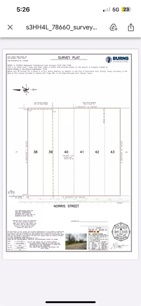 tbd Norris St, Commerce, TX 75428