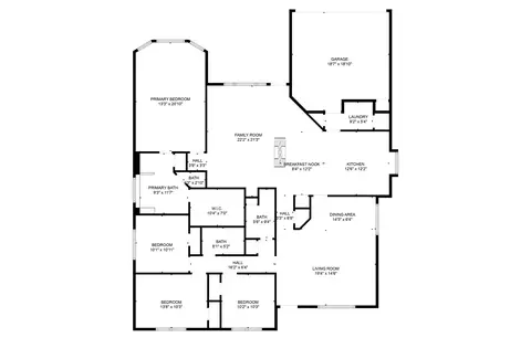 Floorplan - 6325 Ahnee Dr, Rowlett, TX 75089 photo 1 of 1