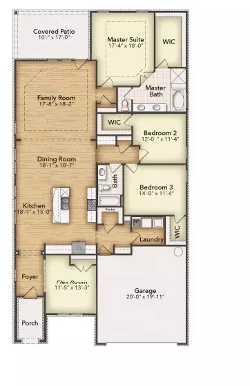 Floorplan - 3510 Columbus St, Gainesville, TX 76240 photo 1 of 1