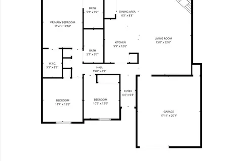 Floorplan - 301 E Hampton Rd, Crowley, TX 76036 photo 1 of 1