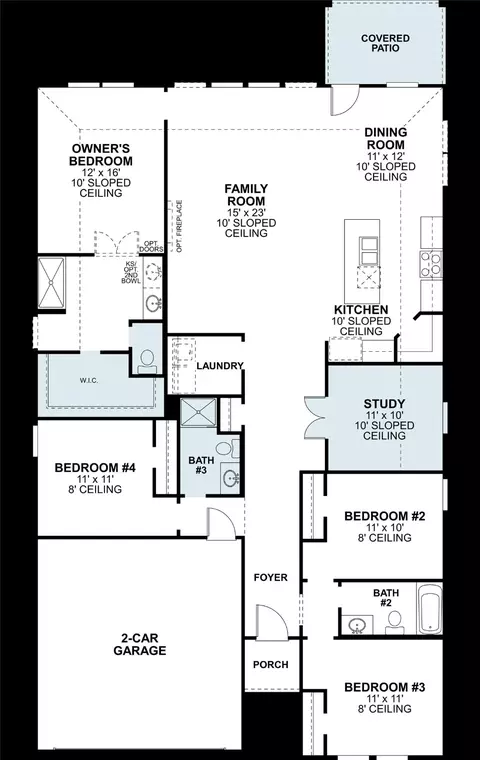 Floorplan - 3925 Birch Ln, Argyle, TX 76226 photo 1 of 1