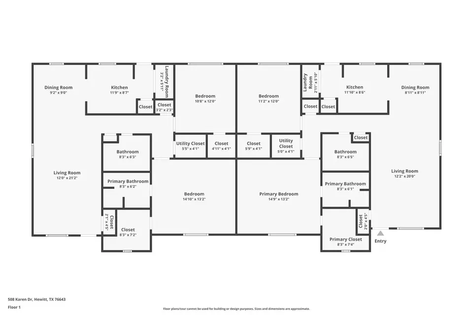 Floorplan - 508 Karen Dr #512, Hewitt, TX 76643 photo 1 of 1