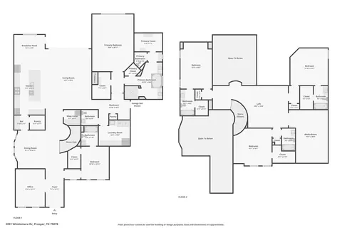 Floorplan - 2091 Windomere Dr, Prosper, TX 75078 photo 1 of 1