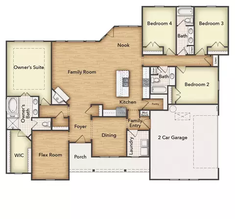 Floorplan - 3107 White Oak Rd, Terrell, TX 75161 photo 1 of 1