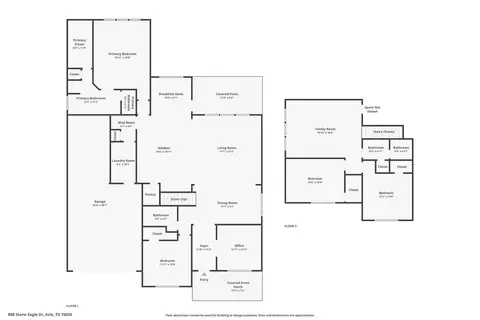 Floorplan - 808 Stone Eagle Dr, Azle, TX 76020 photo 2 of 2