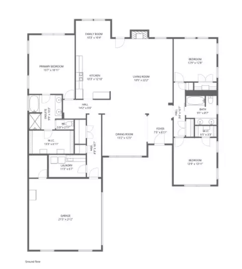 Floorplan - 1909 Willowcrest Loop, Denton, TX 76205 photo 1 of 1