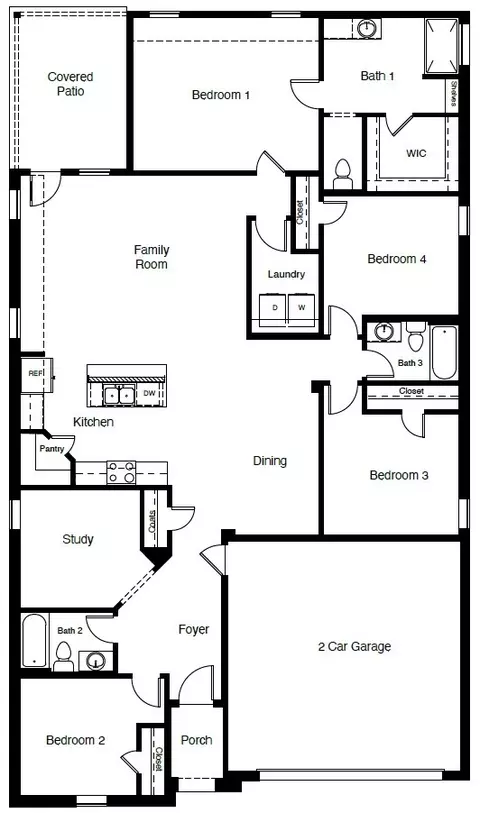 Floorplan - 5404 Rollins Dr, Krum, TX 76249 photo 1 of 1