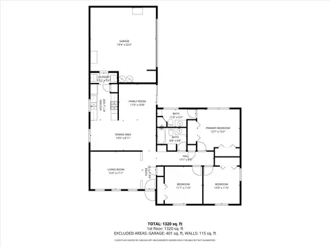 Floorplan - 601 Kipling Dr, Waco, TX 76710 photo 1 of 2