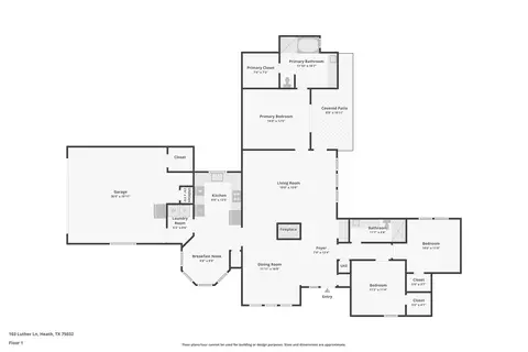 Floorplan - 103 Luther Ln, Heath, TX 75032 photo 1 of 1