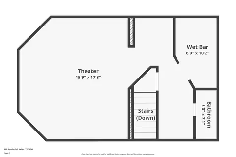 Floorplan - 469 Apache Trl, Keller, TX 76248 photo 3 of 5
