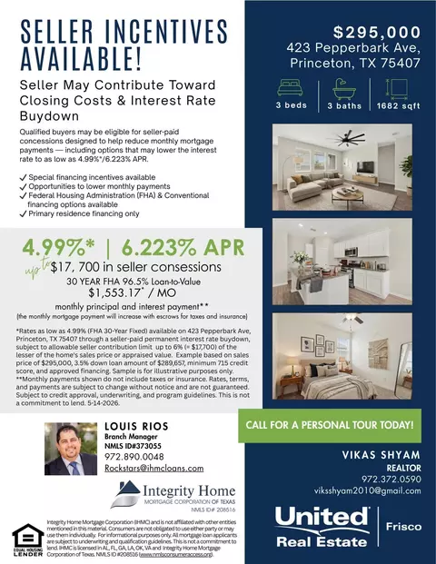 423 Pepperbark Ave, Princeton, TX 75407