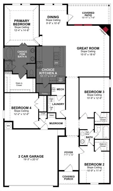 Floorplan - 5409 Overbrook Dr, Denton, TX 76207 photo 1 of 1