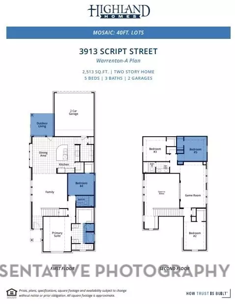 Floorplan - 3913 Script St, Celina, TX 75078 photo 1 of 1