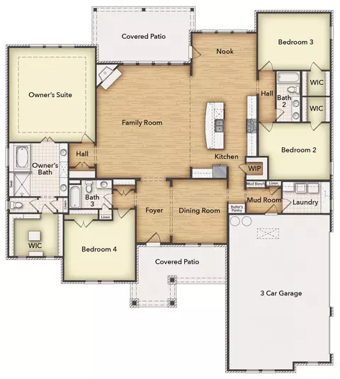 Floorplan - 2208 Continent Ct, Krum, TX 76249 photo 1 of 1