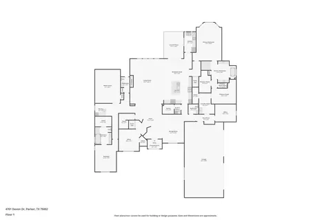 Floorplan - 4701 Devon Dr, Parker, TX 75002 photo 1 of 2