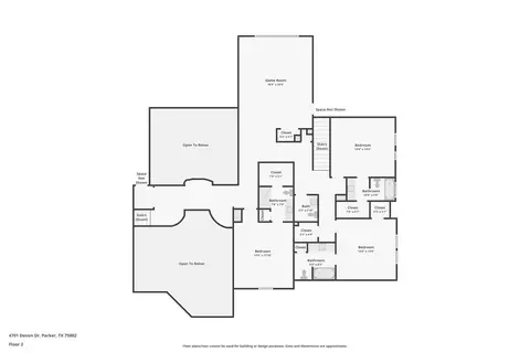 Floorplan - 4701 Devon Dr, Parker, TX 75002 photo 2 of 2