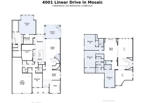Floorplan - 4001 Linear Dr, Prosper, TX 75078 photo 1 of 1