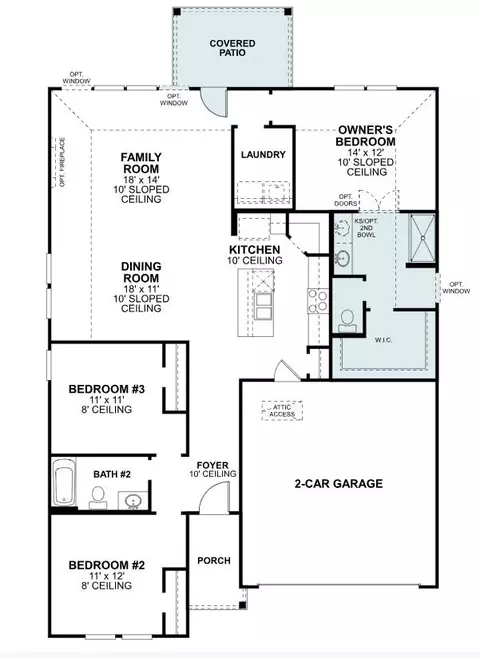 Floorplan - 3904 Yarrow Dr, Argyle, TX 76226 photo 1 of 1