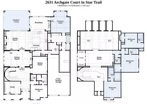 Floorplan - 2631 Archgate Ct, Prosper, TX 75078 photo 1 of 1