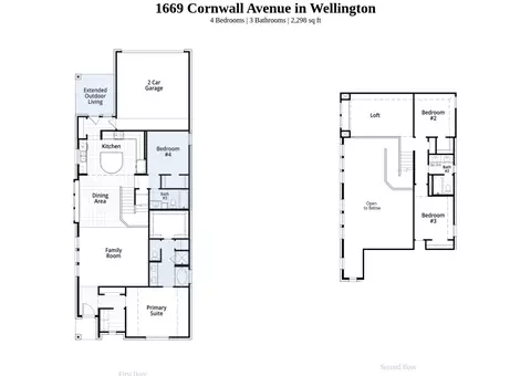 Floorplan - 1669 Cornwall Ave, Haslet, TX 76052 photo 1 of 1