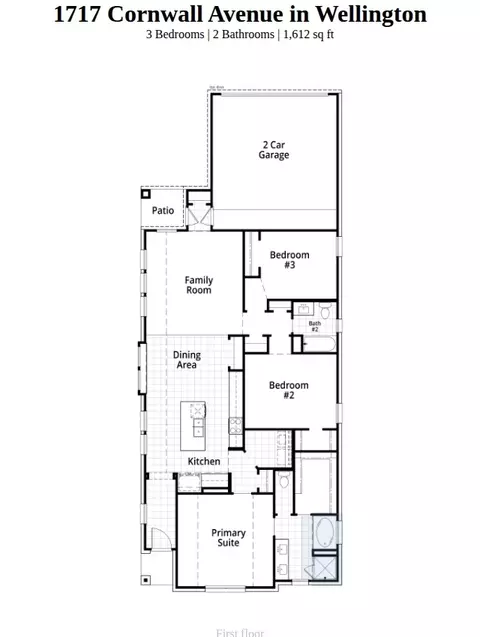 Floorplan - 1717 Cornwall Ave, Haslet, TX 76052 photo 1 of 1
