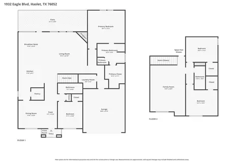 Floorplan - 1932 Eagle Blvd, Haslet, TX 76052 photo 1 of 1