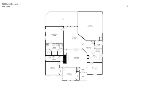 Floorplan - 3233 David Dr, Hurst, TX 76054 photo 1 of 1