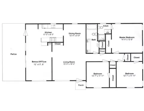 Floorplan - 619 9th St, Terrell, TX 75160 photo 1 of 1
