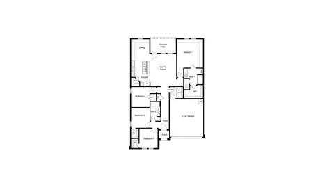 Floorplan - 2816 Hawk Dr, Denton, TX 76205 photo 1 of 1