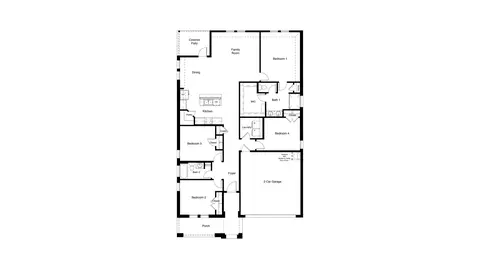 Floorplan - 2609 Flycatcher Dr, Denton, TX 76205 photo 1 of 1