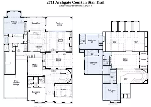 Floorplan - 2711 Archgate Ct, Prosper, TX 75078 photo 1 of 1
