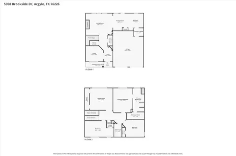 Floorplan - 5908 Brookside Dr, Argyle, TX 76226 photo 1 of 1