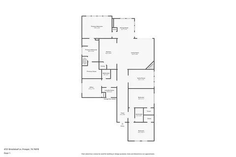 Floorplan - 4721 Bristleleaf Ln, Prosper, TX 75078 photo 1 of 1