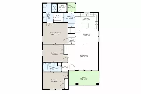 Floorplan - 318 E Munson St, Denison, TX 75021 photo 1 of 1
