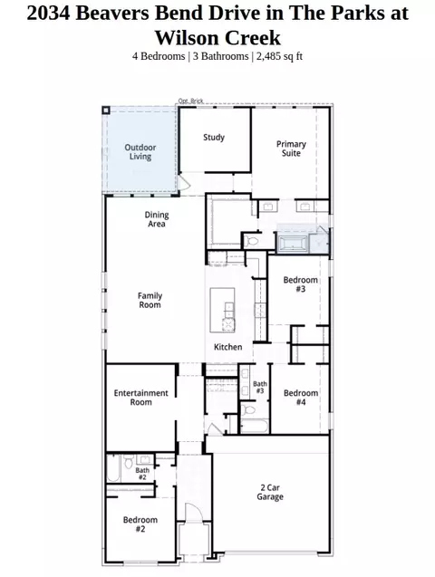 Floorplan - 2034 Beavers Bend Dr, Celina, TX 75009 photo 1 of 1