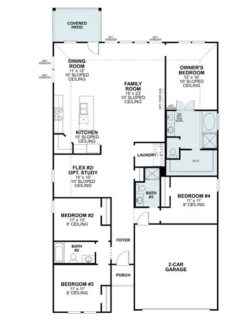 Floorplan - 3708 Yarrow Dr, Argyle, TX 76226 photo 1 of 1